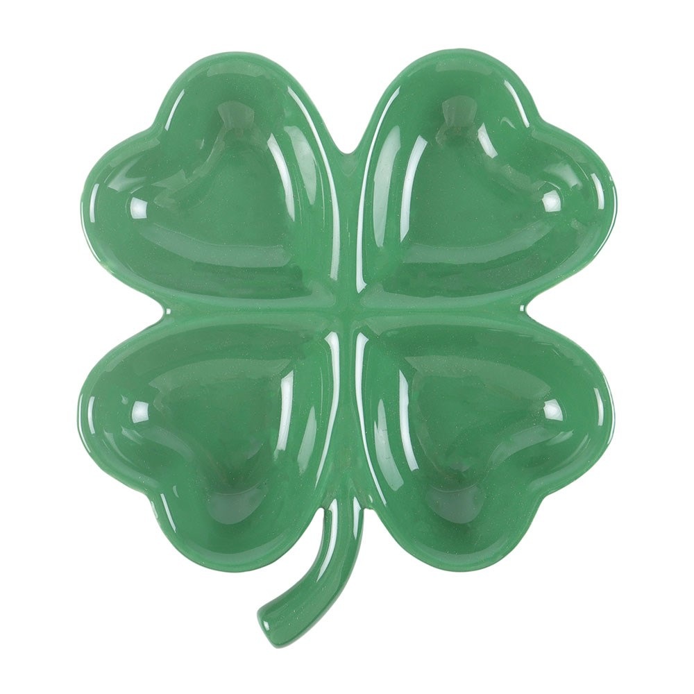 Something Different - FourLeaf Clover Trinket Tray Trinket dish - Green